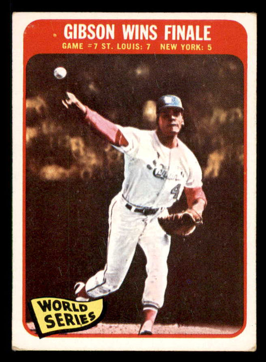 1965 Topps Baseball #138 World Series Game 7 Bob Gibson VG-EX 542089