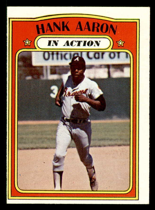 1972 Topps Baseball #300 Hank Aaron IA Braves EX-MT 542165