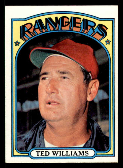 1972 Topps Baseball #510 Ted Williams Rangers EX-MT 542196