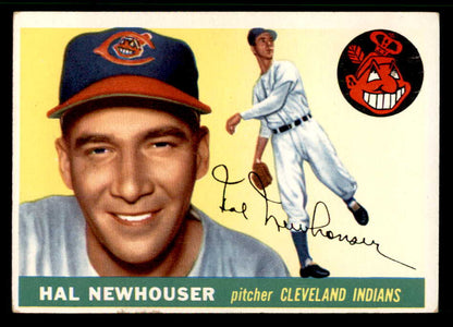 1955 Topps Baseball #024 Hal Newhouser Indians EX 542397