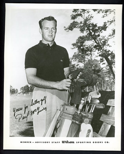 1950's-70's Wilson Advisory Staff Paul McGuire Golf EX 542533