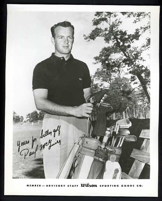 1950's-70's Wilson Advisory Staff Paul McGuire Golf EX 542533