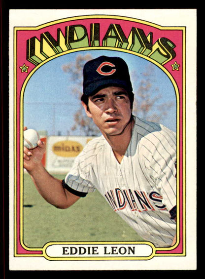 1972 Topps Baseball #721 Eddie Leon Indians NR-MT 543102