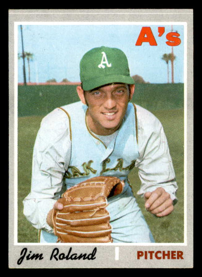 1970 Topps Baseball #719 Jim Roland A's VG-EX/EX 543198