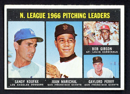 1967 Topps Baseball #236 N.L. Win Leaders Sandy Koufax VG-EX 543285