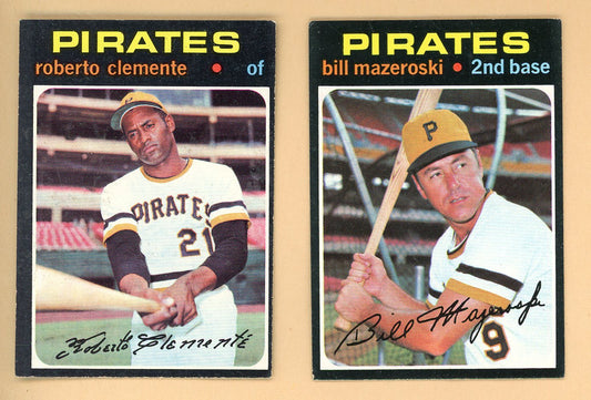 1971 Topps Lot #630 Roberto Clemente #110 Bill Mazeroski Nice 543309