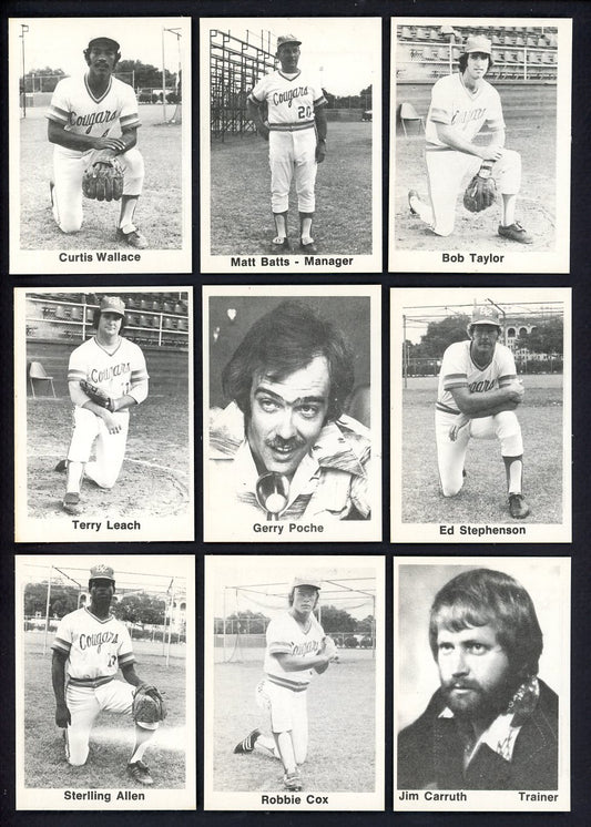 1976 TCMA Baton Rouge Cougars Complete Set Matt Batts 543349