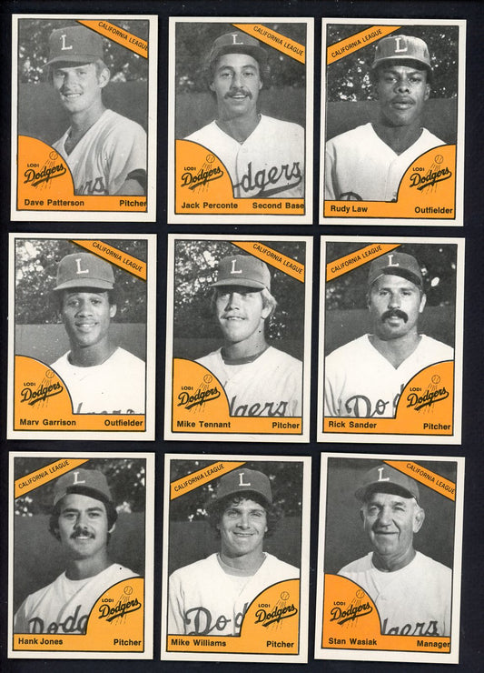 1977 TCMA Lodi Dodgers Complete Set Jack Perconte 543376