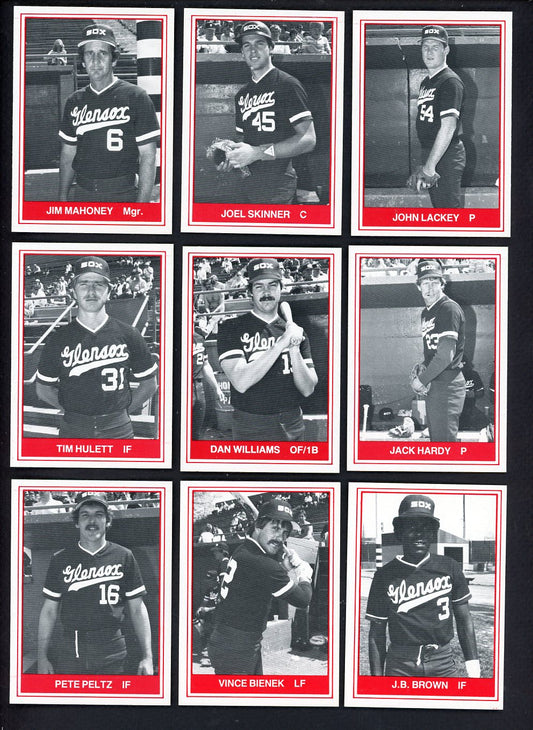 1982 TCMA Glens Falls White Sox Complete Set John Lackey 543502