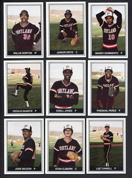 1982 TCMA Portland Beavers Complete Set Willie Horton 543515