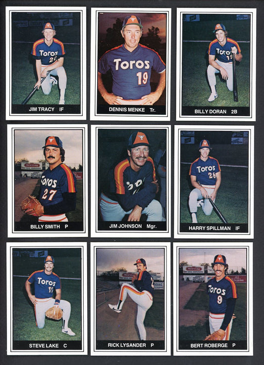 1982 TCMA Tucson Toros Complete Set Bill Doran 543525