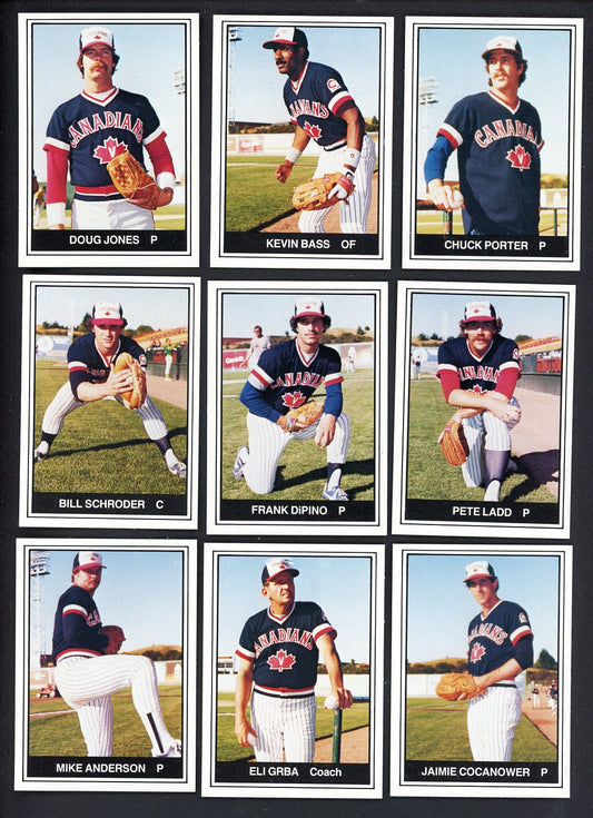 1982 TCMA Vancouver Canadians Complete Set Kevin Bass 543527