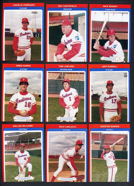 1983 Team Issue Indianapolis Indians Complete Set Nick Esasky 543551