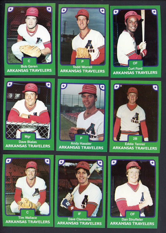 1984 TCMA Arkansas Travelers Complete Set Todd Worrell 543576