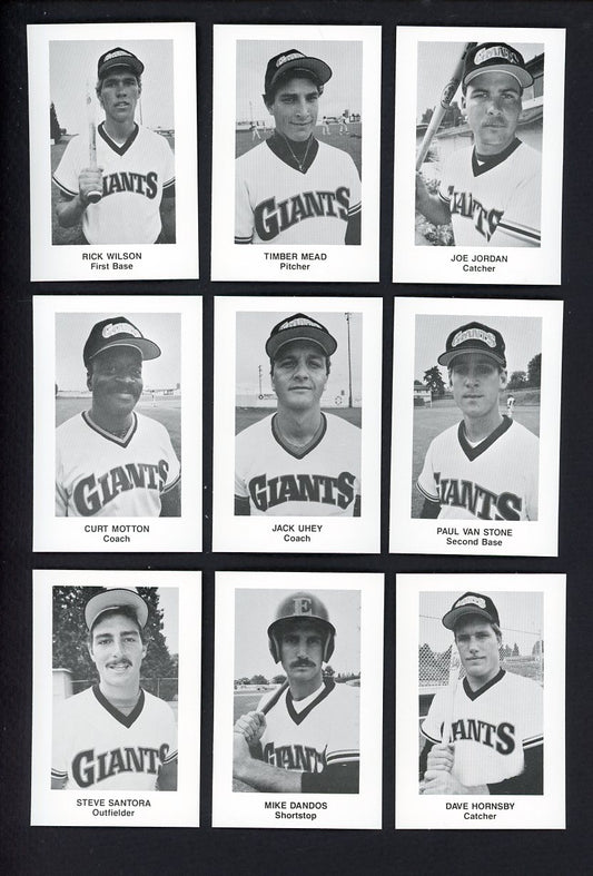 1985 Cramer Everett Giants Complete Set Curt Motton 543619