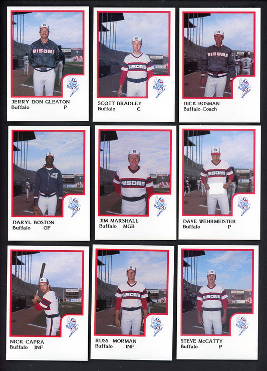 1986 Pro Card Buffalo Bisons Complete Set Scott Bradley 543668