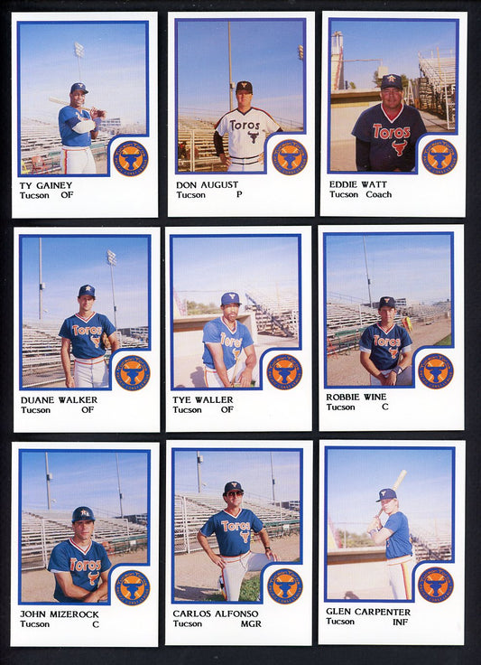 1986 Pro Card Tucson Toros Complete Set Eddie Watt 543741