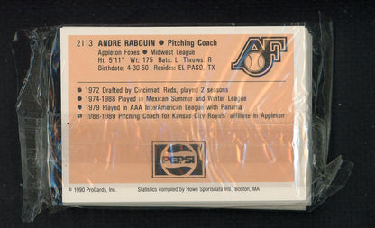 1990 Pro Card Appleton Foxes Complete Set Joe Breeden 543764