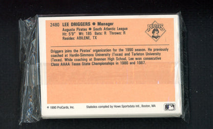 1990 Pro Card Augusta Pirates Complete Set Willie Greene 543768