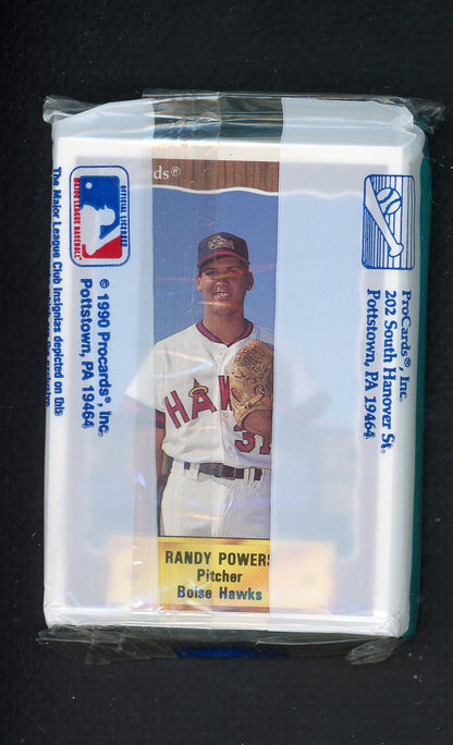 1990 Pro Card Boise Hawks Complete Set Troy Percival 543774