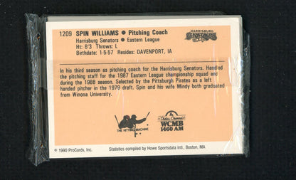 1990 Pro Card Harrisburg Senators Complete Set Moises Alou 543811