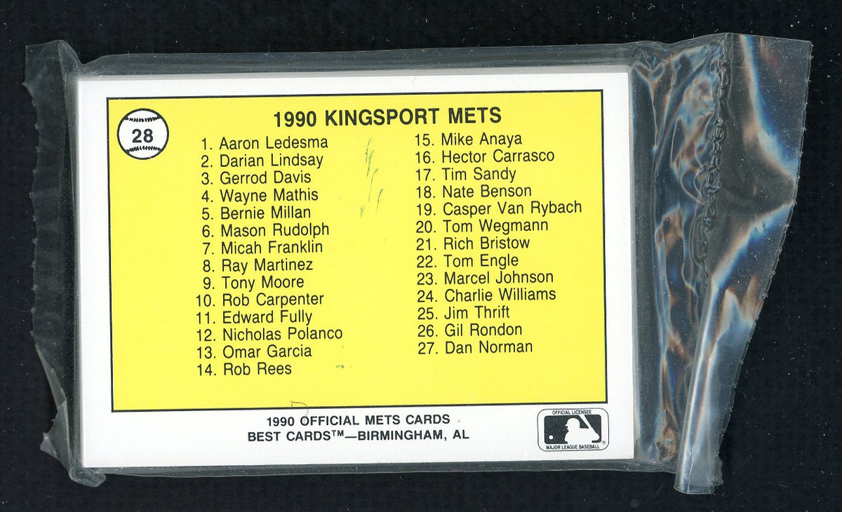 1990 Best Kingsport Mets Complete Set Hector Carrasco 543821