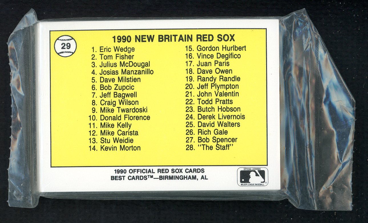 1990 Best New Britain Red Sox Complete Set Jeff Bagwell 543836