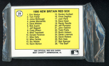 1990 Best New Britain Red Sox Complete Set Jeff Bagwell 543836