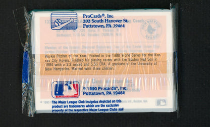 1990 Pro Card New Britain Red Sox Complete Set Jeff Bagwell 543837