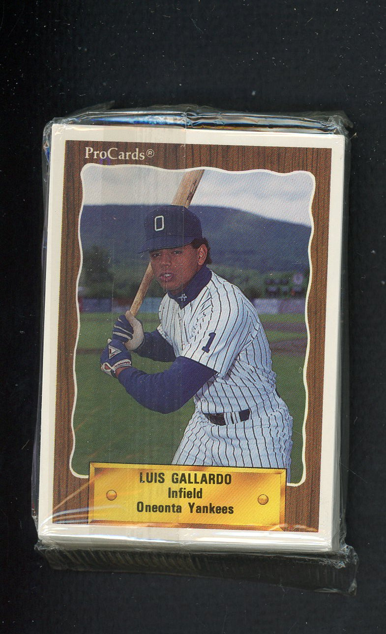 1990 Pro Card Oneonta Yankees Complete Set Troy Hillman 543840