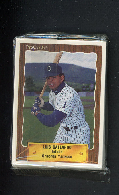 1990 Pro Card Oneonta Yankees Complete Set Troy Hillman 543840