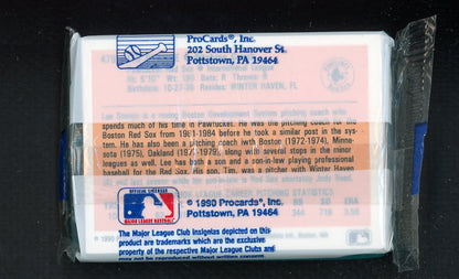 1990 Pro Card Pawtucket Red Sox Complete Set Mo Vaughn 543844
