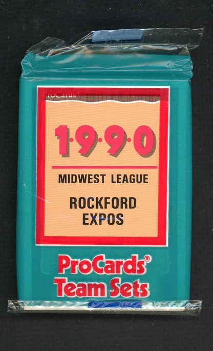 1990 Pro Card Rockford Expos Complete Set Sid Monge 543855