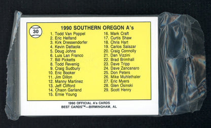 1990 Best Southern Oregon A's Complete Set Todd Van Poppel 543865