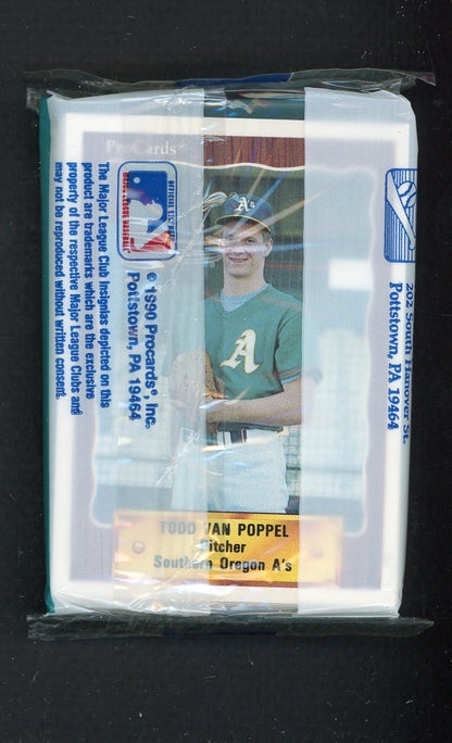 1990 Pro Card Southern Oregon A's Complete Set Todd Van Poppel 543866