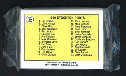 1990 Best Stockton Ports Complete Set Cal Eldred 543871