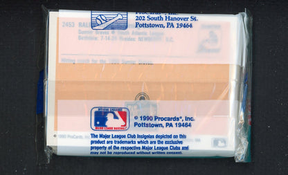 1990 Pro Card Sumter Braves Complete Set Vinny Castilla 543874
