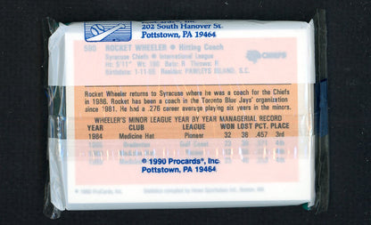 1990 Pro Card Syracuse Chiefs Complete Set Mark Whiten 543875