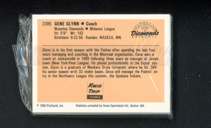1990 Pro Card Waterloo Diamonds Complete Set Bryce Florie 543884