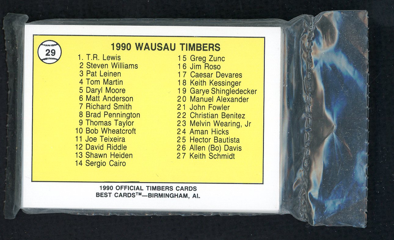1990 Best Wausau Timbers Complete Set Brad Pennington 543885