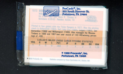 1990 Pro Card Williamsport Bills Complete Set Jeff Nelson 543888
