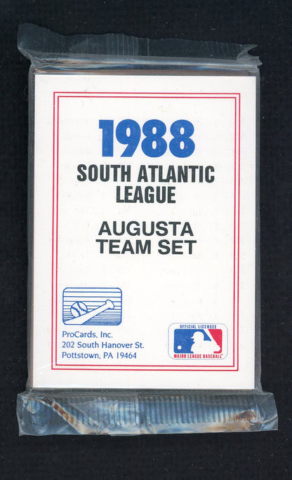 1988 Pro Card Augusta Pirates Complete Set Moises Alou 543893