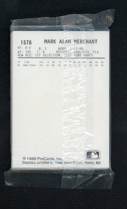 1988 Pro Card Augusta Pirates Complete Set Moises Alou 543893
