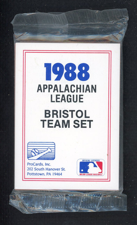 1988 Pro Card Bristol Tigers Complete Set Rico Brogna 543898