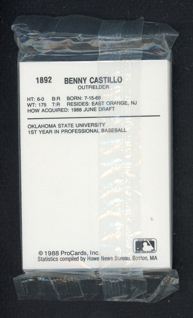 1988 Pro Card Bristol Tigers Complete Set Rico Brogna 543898