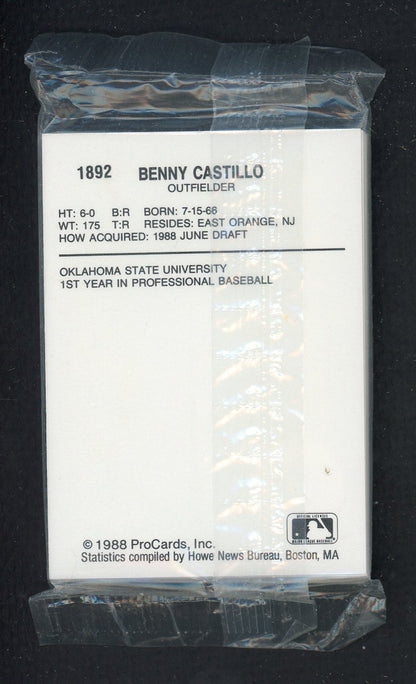 1988 Pro Card Bristol Tigers Complete Set Rico Brogna 543898