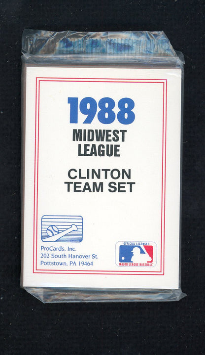 1988 Pro Card Clinton Giants Complete Set Rod Beck 543905
