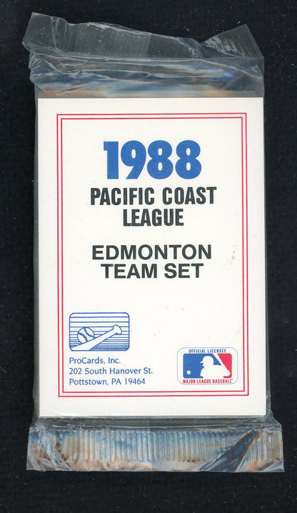 1988 Pro Card Edmonton Trappers Complete Set Dante Bichette 543913