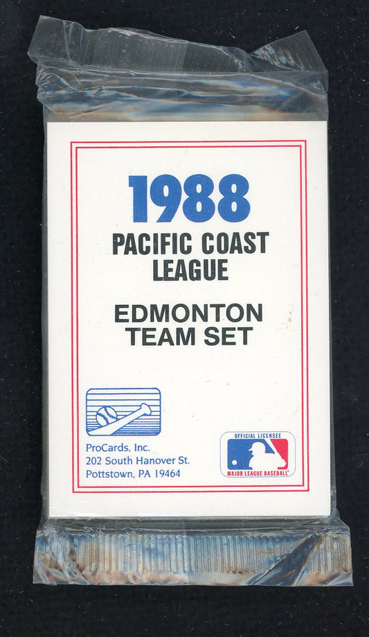 1988 Pro Card Edmonton Trappers Complete Set Dante Bichette 543913