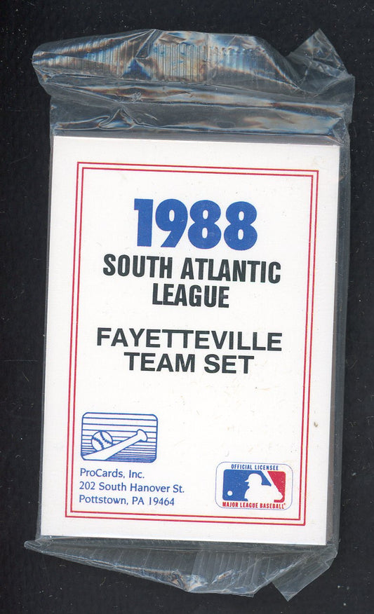 1988 Pro Card Fayetteville Generals Complete Set Travis Fryman 543914